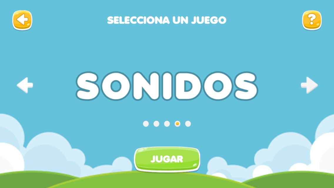 Pantalla del juego Sonidos en DEXIA KIDS